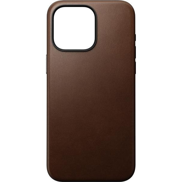Nomad Back Cover Modern Leather iPhone 15 Pro Max Braun