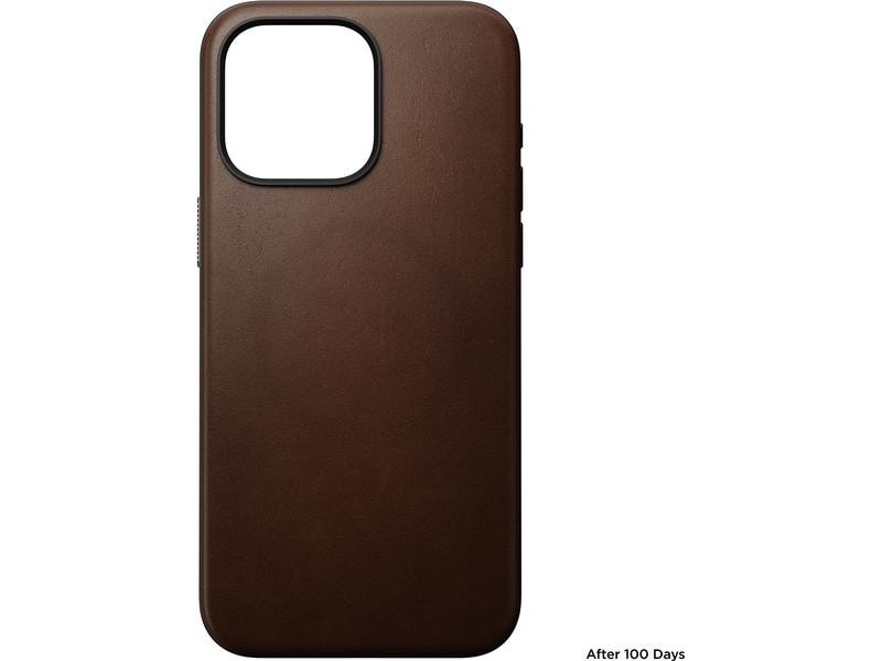 Nomad Back Cover Modern Leather iPhone 15 Pro Max Braun