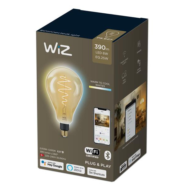 WiZ Leuchtmittel Vintage PS160 E27 6.5 W, 2000-5000 K