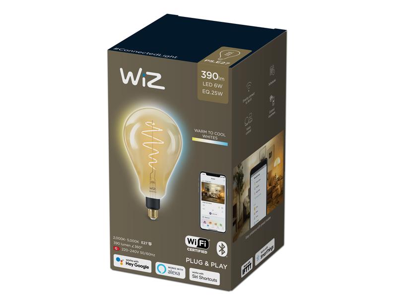 WiZ Leuchtmittel Vintage PS160 E27 6.5 W, 2000-5000 K