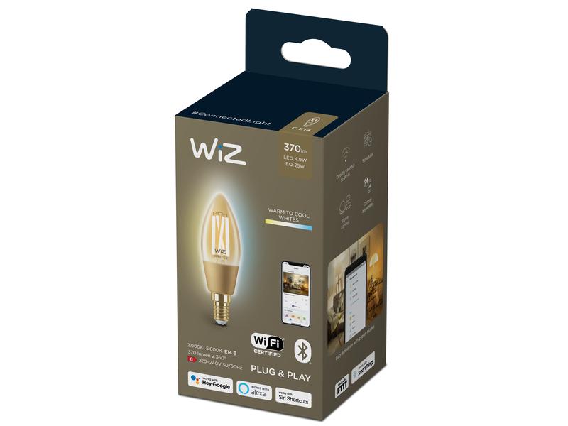 WiZ Leuchtmittel 4.9W (25W) E14 B35 Filament Amber Einzelpack