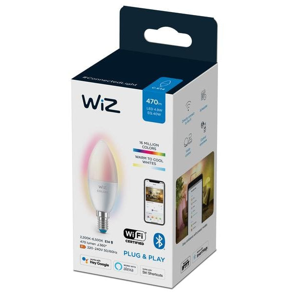 WiZ Leuchtmittel 4.8 (40W) E14 B35 TunableWhite&Color Einzelpack