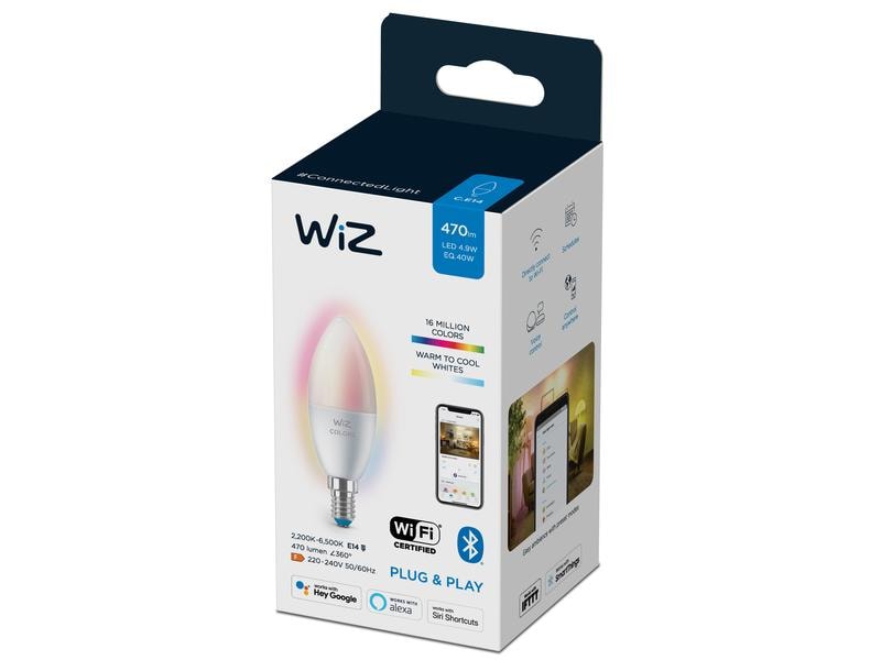 WiZ Leuchtmittel 4.8 (40W) E14 B35 TunableWhite&amp;Color Einzelpack