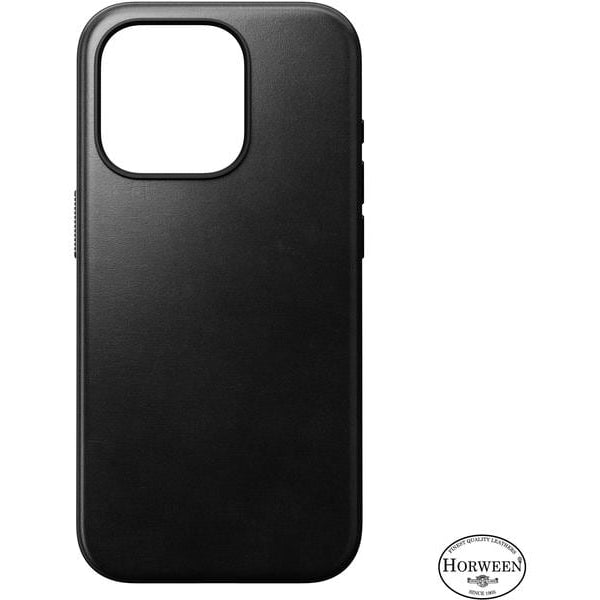 Nomad Back Cover Modern Leather Horween iPhone 15 Pro Schwarz