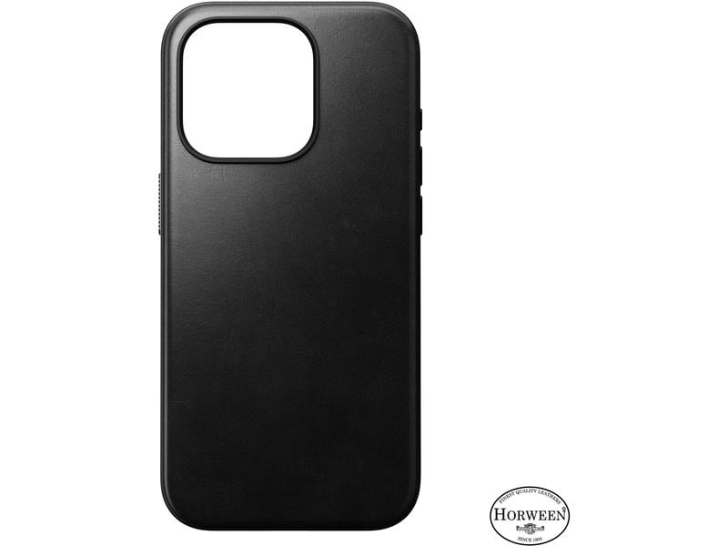 Nomad Back Cover Modern Leather Horween iPhone 15 Pro Schwarz