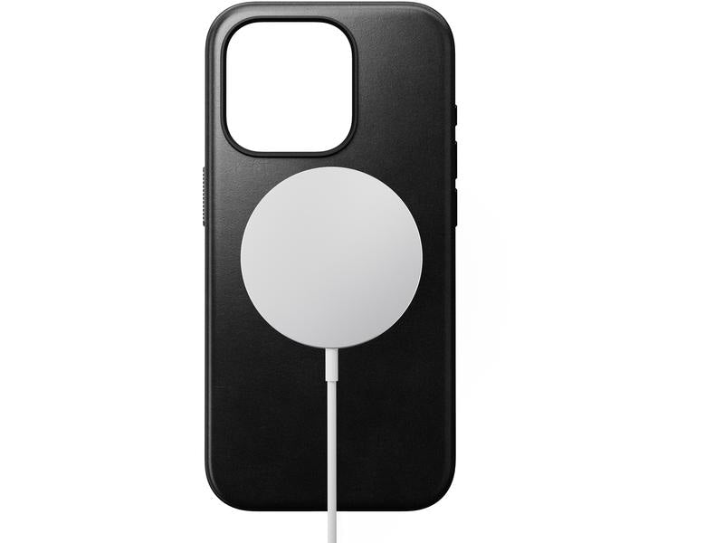 Nomad Back Cover Modern Leather Horween iPhone 15 Pro Schwarz