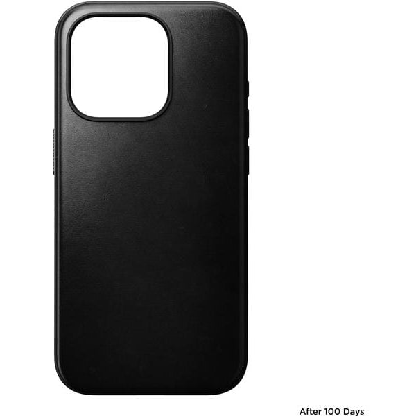 Nomad Back Cover Modern Leather Horween iPhone 15 Pro Schwarz