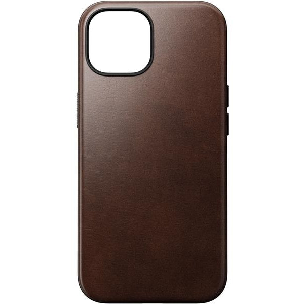 Nomad Back Cover Modern Leather Horween iPhone 15 Schwarz