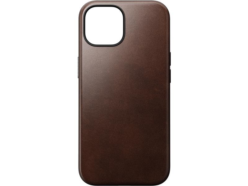 Nomad Back Cover Modern Leather Horween iPhone 15 Schwarz