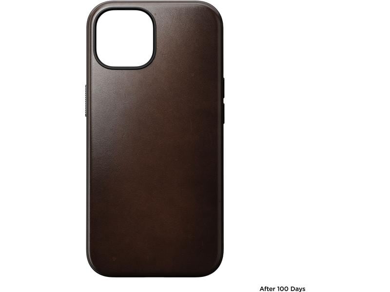 Nomad Back Cover Modern Leather Horween iPhone 15 Schwarz