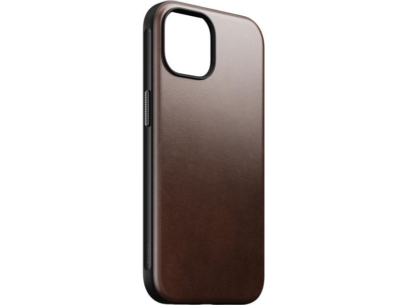 Nomad Back Cover Modern Leather Horween iPhone 15 Schwarz