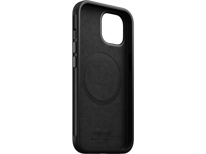 Nomad Back Cover Modern Leather Horween iPhone 15 Schwarz