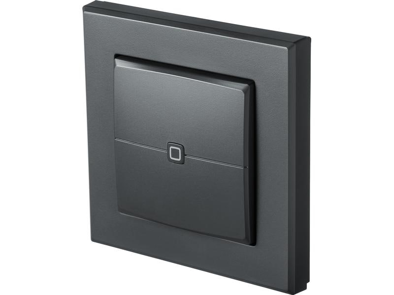 Homematic IP Funk-Wandtaster 1 Wippe, Anthrazit