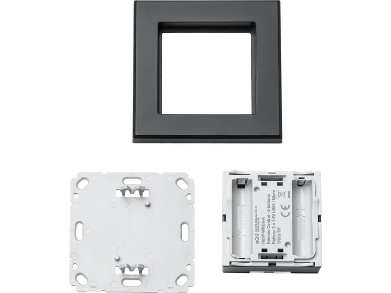 Homematic IP Funk-Wandtaster 6-fach, 3 Wippen, Anthrazit