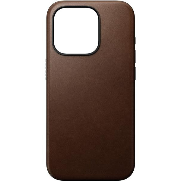 Nomad Back Cover Modern Leather iPhone 15 Pro Braun