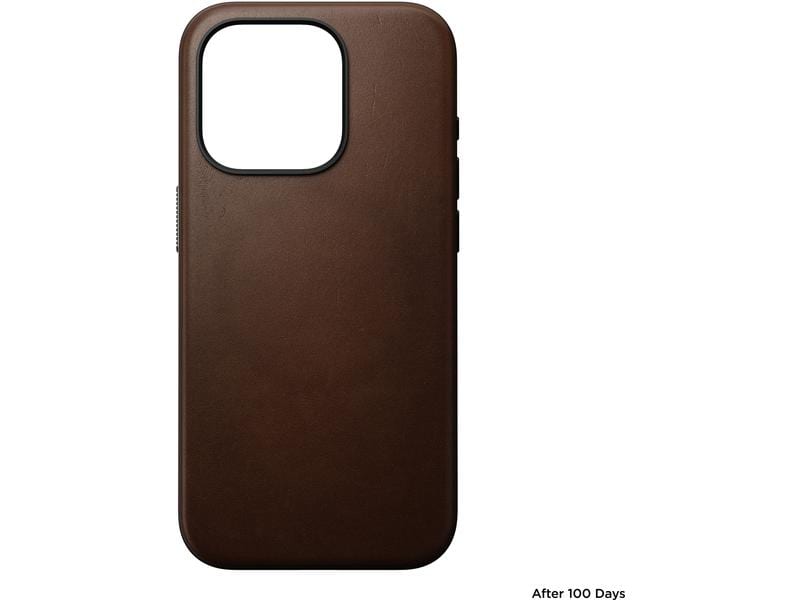 Nomad Back Cover Modern Leather iPhone 15 Pro Braun