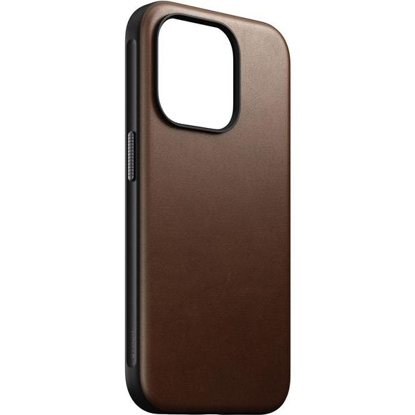 Nomad Back Cover Modern Leather iPhone 15 Pro Braun