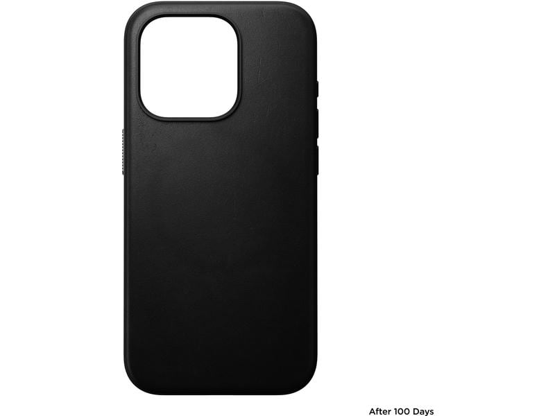 Nomad Back Cover Modern Leather iPhone 15 Pro Schwarz