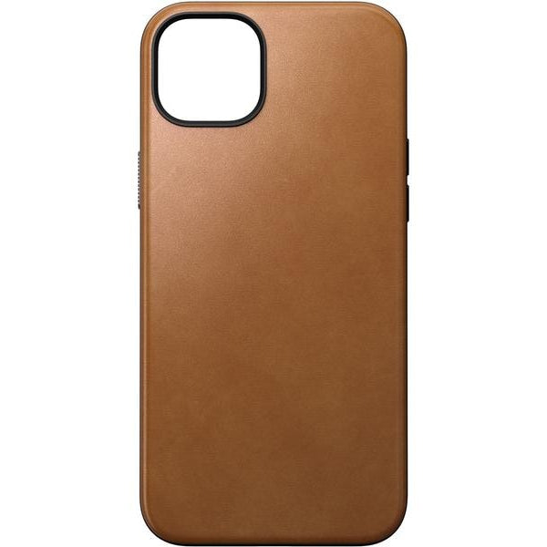 Nomad Back Cover Modern Leather iPhone 15 Plus Rostbraun