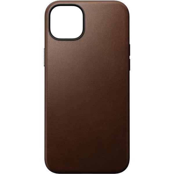Nomad Back Cover Modern Leather iPhone 15 Plus Braun