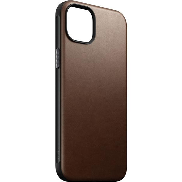 Nomad Back Cover Modern Leather iPhone 15 Plus Braun