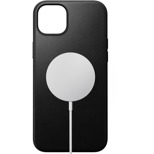 Nomad Back Cover Modern Leather iPhone 15 Plus Schwarz