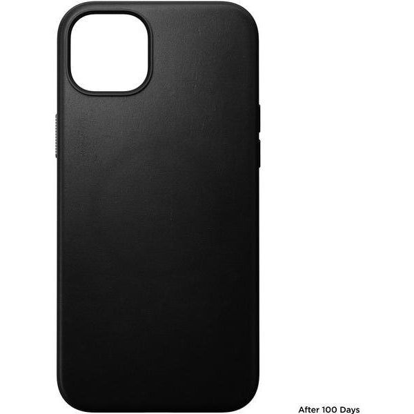 Nomad Back Cover Modern Leather iPhone 15 Plus Schwarz