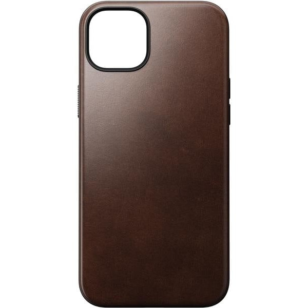 Nomad Back Cover Modern Leather Horween iPhone 15 Plus Schwarz