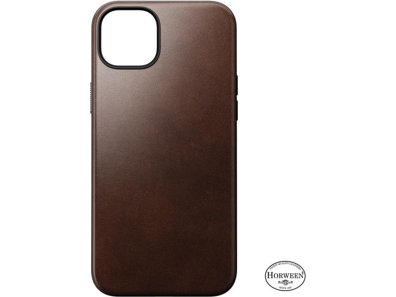 Nomad Back Cover Modern Leather Horween iPhone 15 Plus Schwarz
