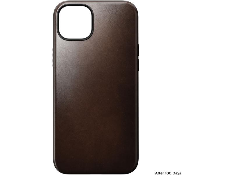 Nomad Back Cover Modern Leather Horween iPhone 15 Plus Schwarz