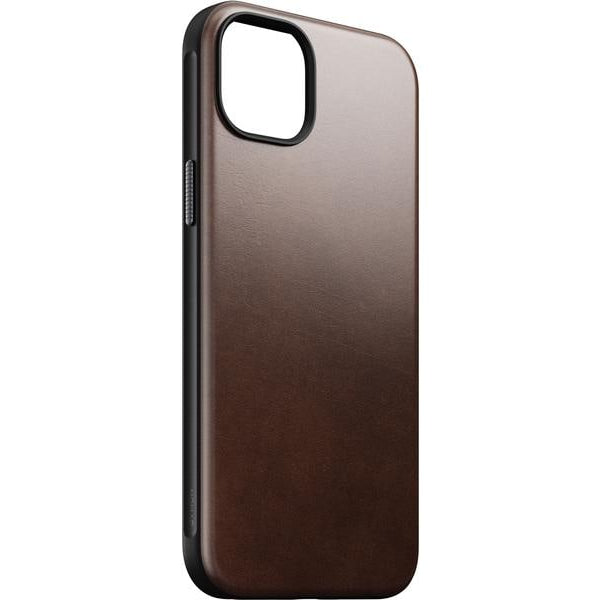 Nomad Back Cover Modern Leather Horween iPhone 15 Plus Schwarz