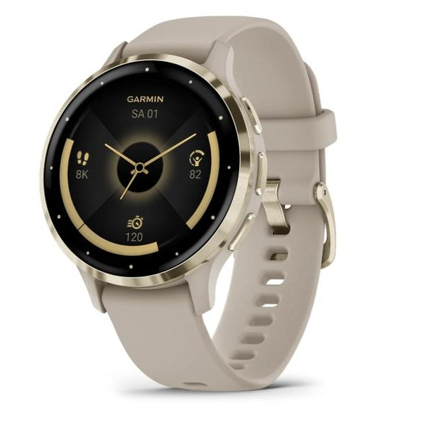 GARMIN Sportuhr Venu 3S French Gray / Softgold
