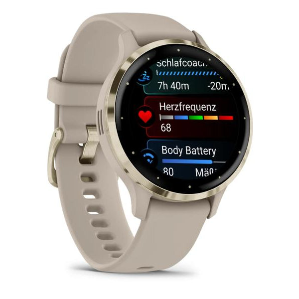 GARMIN Sportuhr Venu 3S French Gray / Softgold
