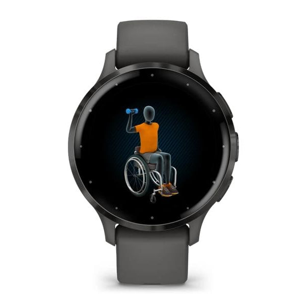 GARMIN Sportuhr Venu 3S Kieselgrau / Schiefergrau