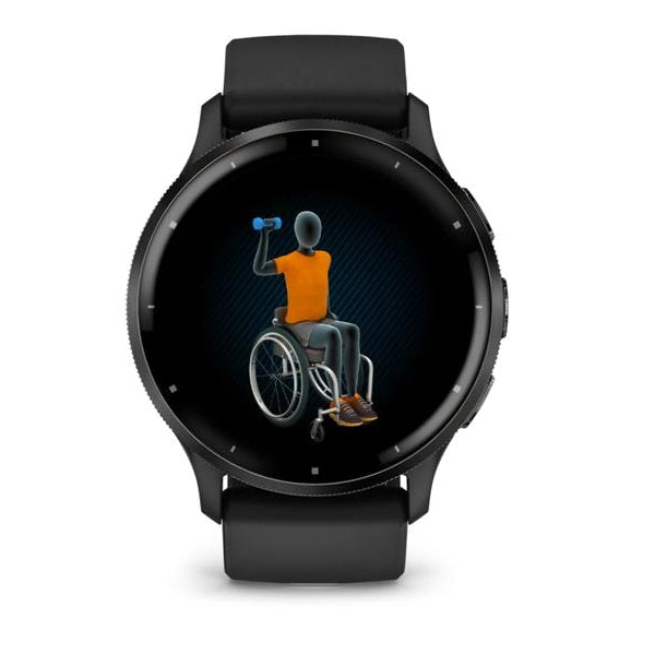 GARMIN Sportuhr Venu 3 Schwarz / Schiefergrau