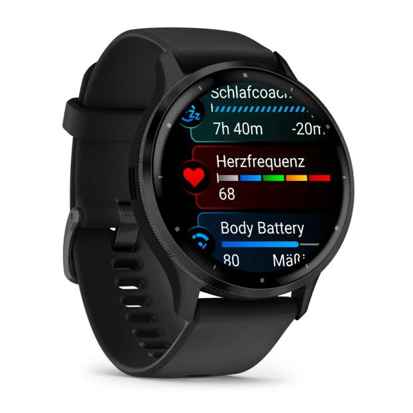 GARMIN Sportuhr Venu 3 Schwarz / Schiefergrau