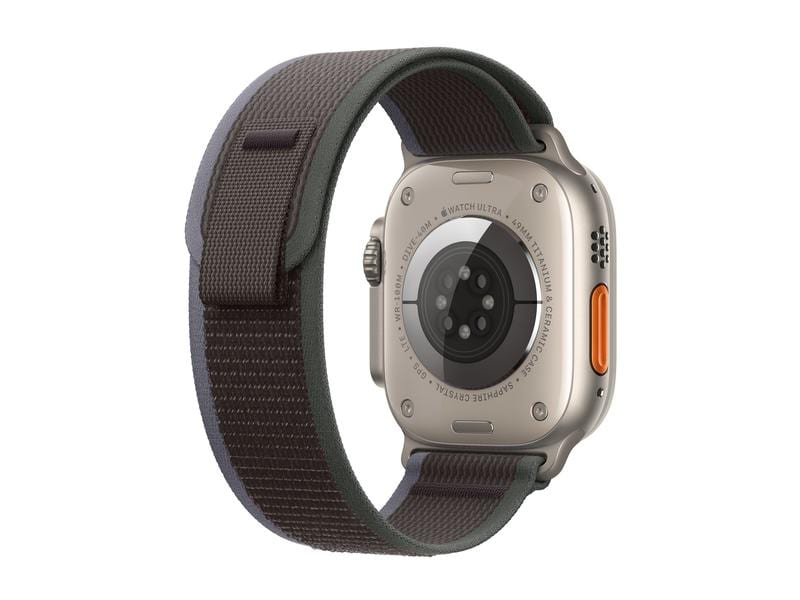 Apple Watch Ultra 2 GPS + Cellular (Titan Silbergrau) - 49mm - Trail Loop M/L Blau/Schwarz