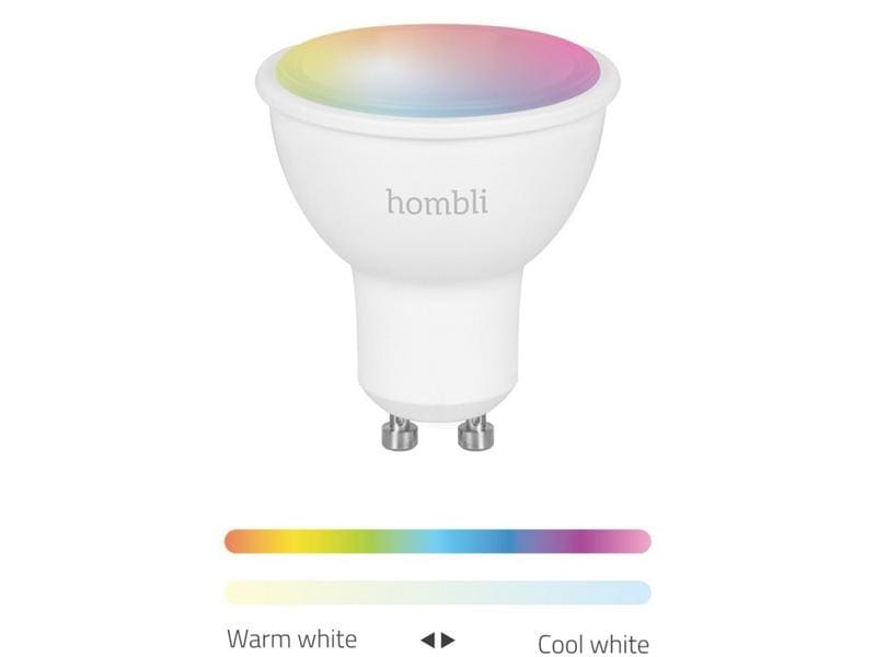 hombli Leuchtmittel GU10 (4.5W) RGB + CCT 1+1 Pack