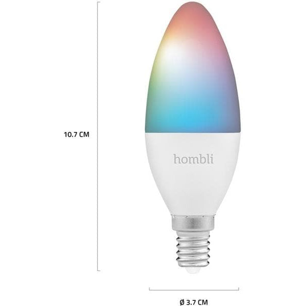 hombli Leuchtmittel E14 (4.5W) RGB + CCT 1+1 Pack