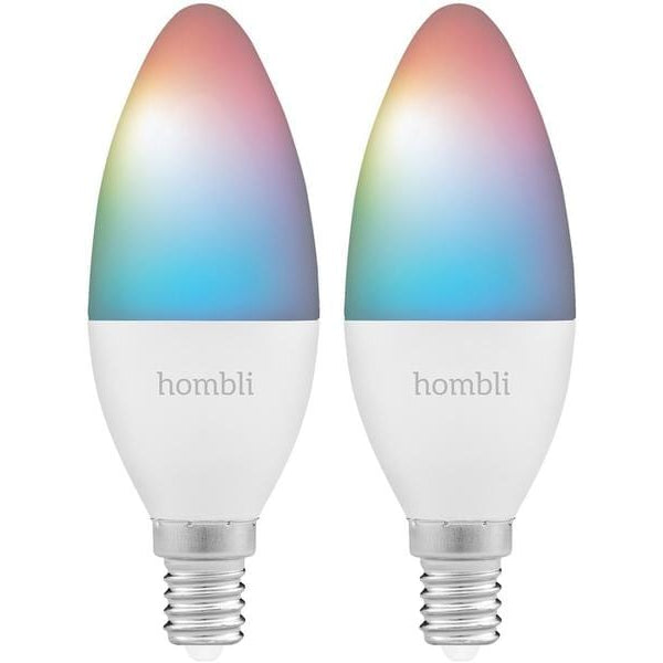 hombli Leuchtmittel E14 (4.5W) RGB + CCT 1+1 Pack