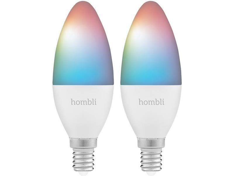 hombli Leuchtmittel E14 (4.5W) RGB + CCT 1+1 Pack