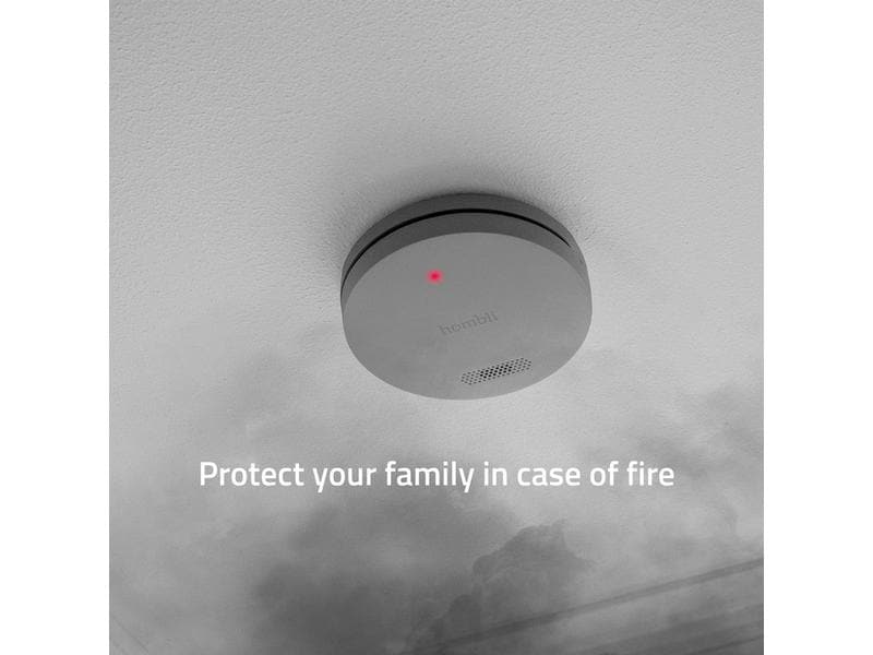 hombli Rauchmelder Smart Smoke Detector, 85 dB, Grau