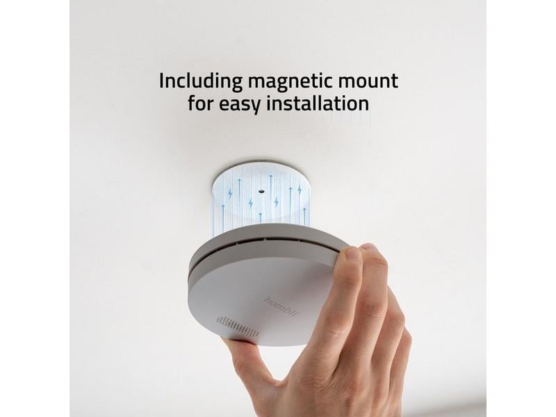 hombli Rauchmelder Smart Smoke Detector, 85 dB, Grau
