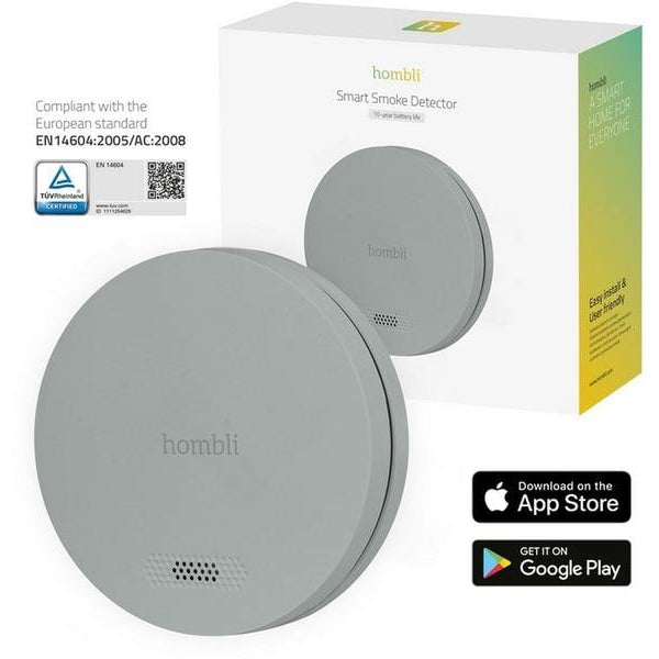 hombli Rauchmelder Smart Smoke Detector, 85 dB, Grau