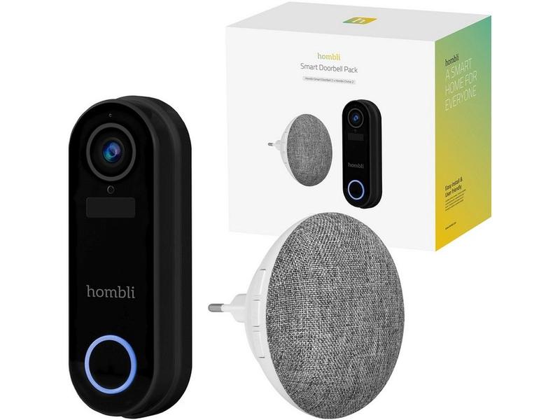 hombli Smart Doorbell Pack, Schwarz