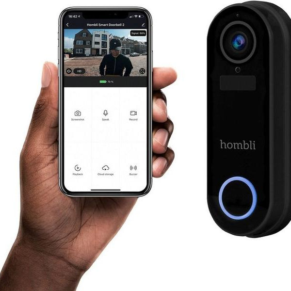 hombli Smart Doorbell Pack, Schwarz