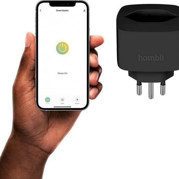 hombli Smart Socket CH, Schwarz, 3er-Set