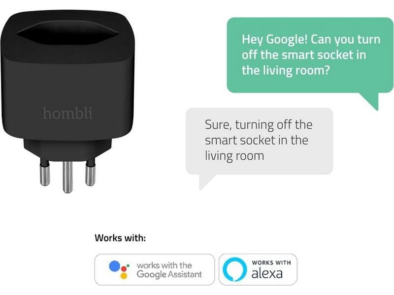 hombli Smart Socket CH, Schwarz