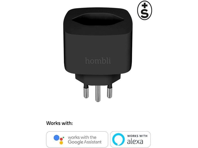 hombli Smart Socket CH, Schwarz, 3er-Set