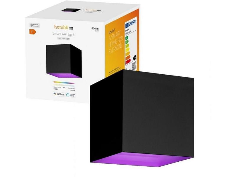 hombli Gartenleuchte Smart Wall Light 2 x 3W, RGB+CCT, Schwarz